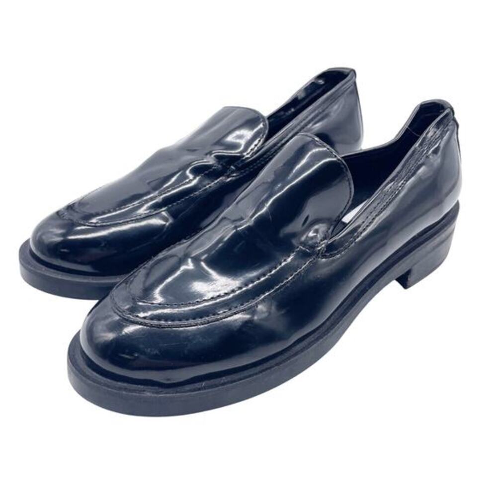 Steve Madden Women's‎ Black Patent Leather Slip On Loafers Shoes Size 5.5